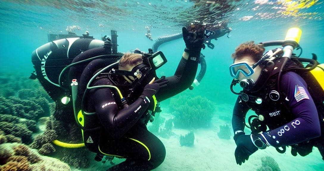 Diver Diving (Stock Photo)