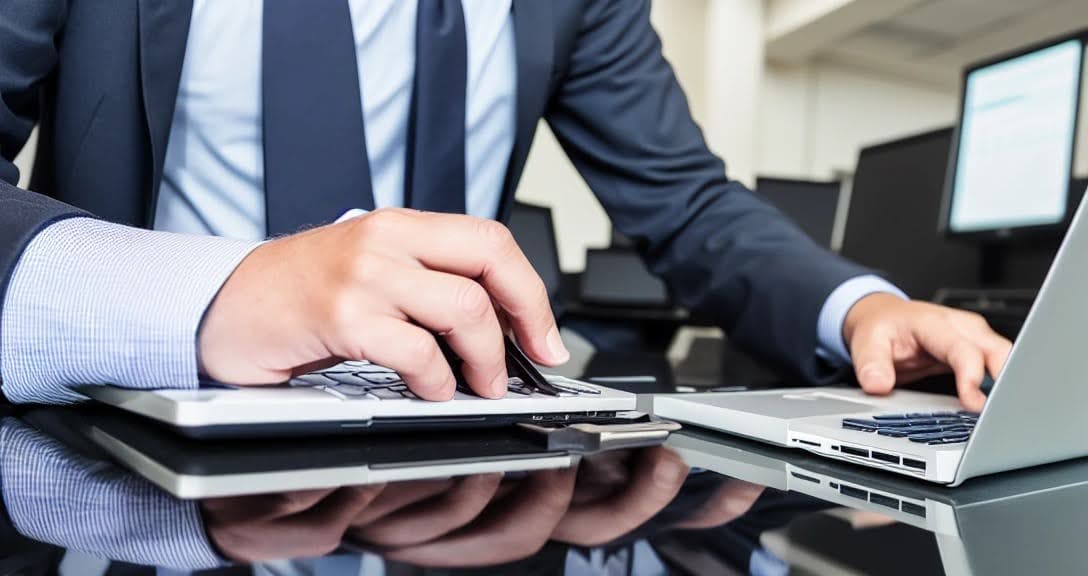 Office Laptop (Stock Photo)