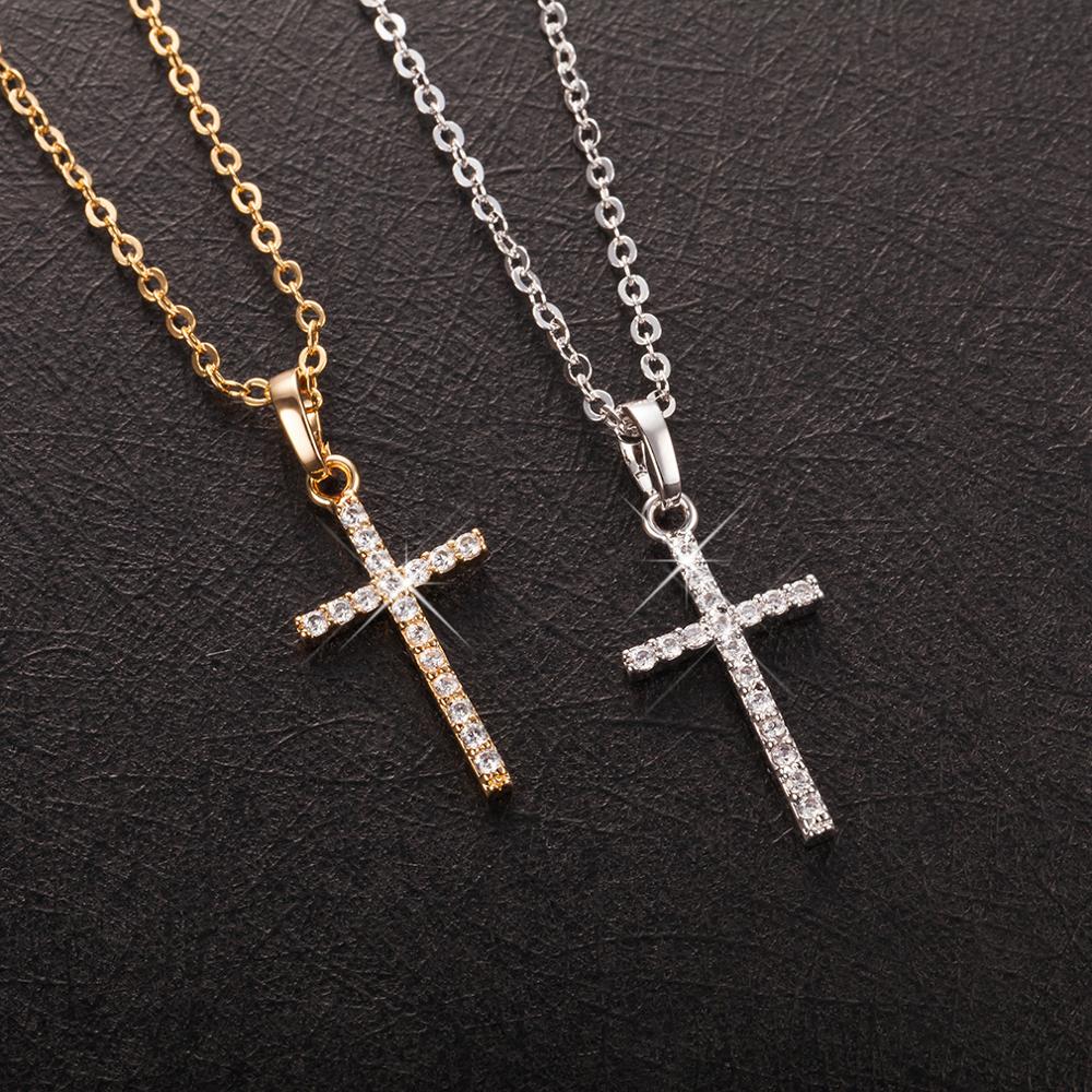 Cross Pendant Necklace Jewelry Chain
