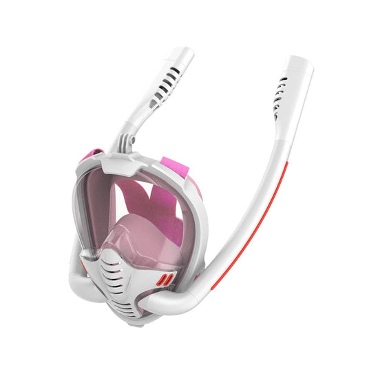 Diving Mask Scuba Double Snorkel Anti-Fog Snorkeling