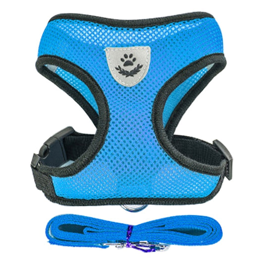 Cat Dog Harness Adjustable Vest Leash