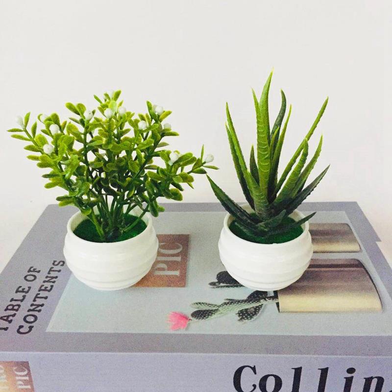 Mini Artificial Aloe Plants Pot