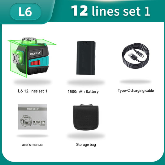 2 Lines Laser Level with Battery and Tripod