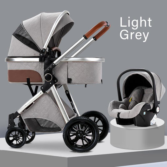 Sammenleggbar barnevogn 3 i 1 barnevogn