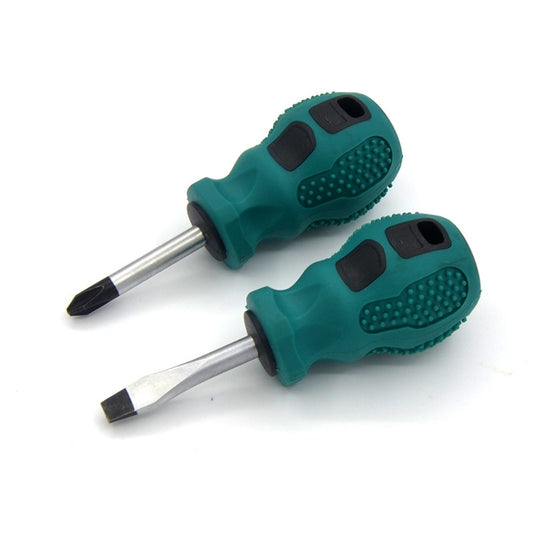 2PCS Magnetic Screwdriver Rubber Handle 2 Shapes Phillips,Slotted