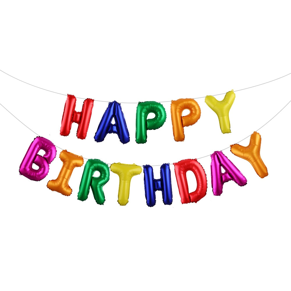 13pcs Happy Birthday Decoration Balloons