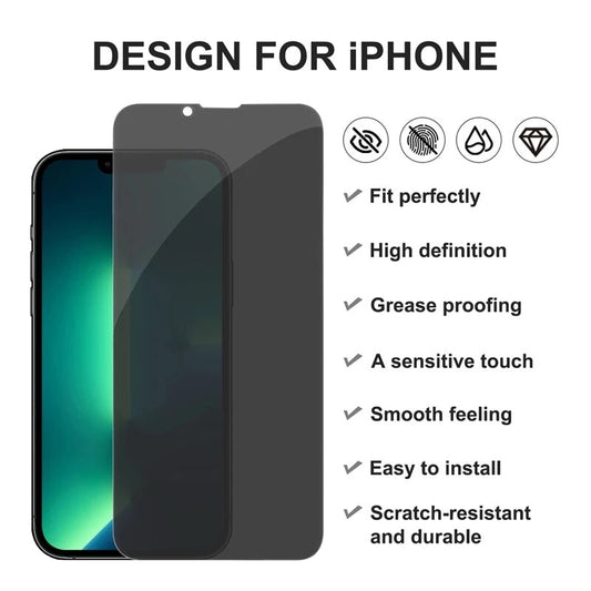 Anti-spy Glass for iPhone Privacy Screen Protector