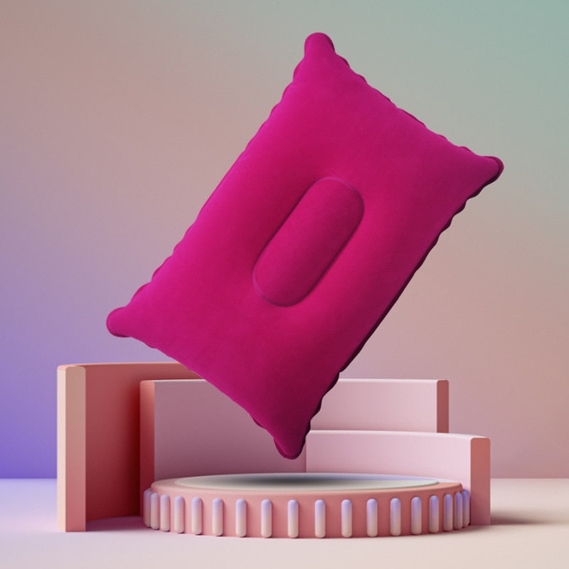 Portable Ultralight Inflatable PVC Nylon Air Pillows Cushion