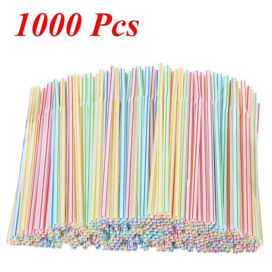 100-1500 Pcs Plastic Straws