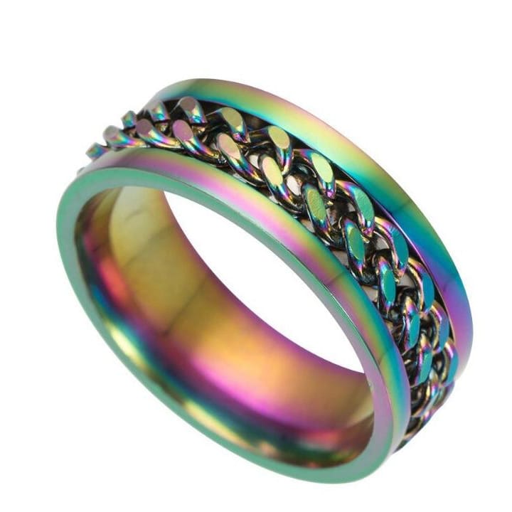 Cool Stainless Steel Rotatable Ring