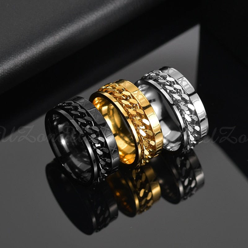 Cool Stainless Steel Rotatable Ring