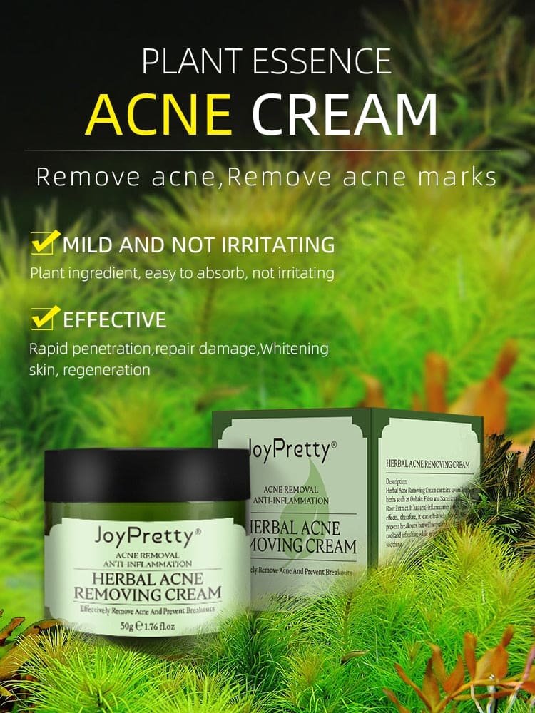 Acne Face Cream Herbal Pimple Scar Removal Shrink Pore Oil Moisturizing Treatmen