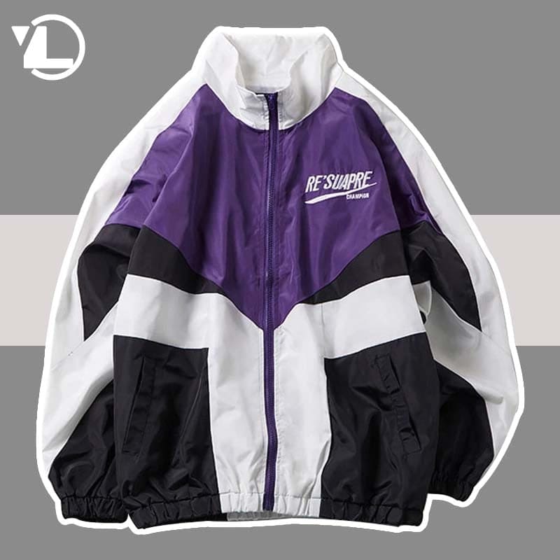 College Style Varsity Jacket Street Loose