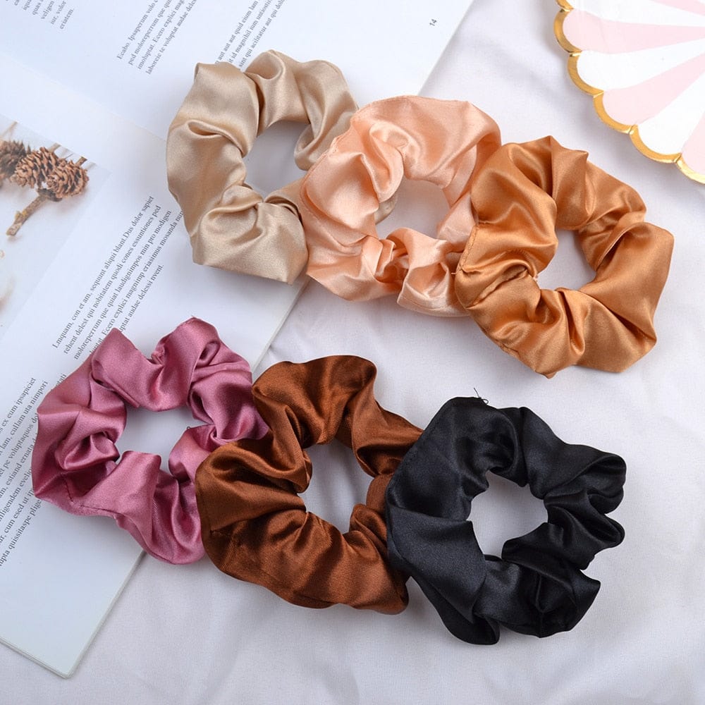 Silk Scrunchie Elastic Handmade Multicolor  Hair Band