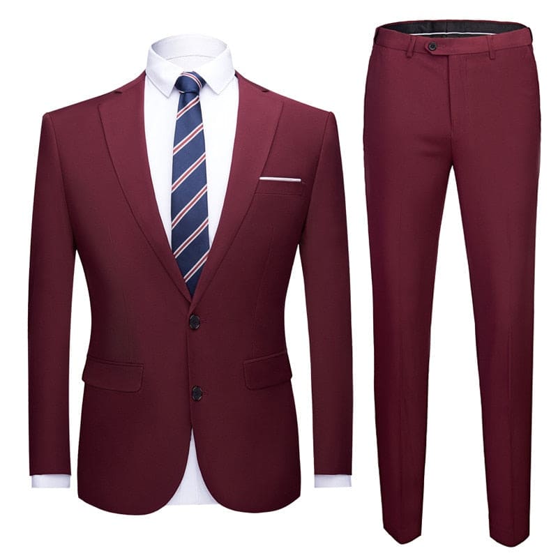 Jacket + Pants 2 Pieces Set Suit