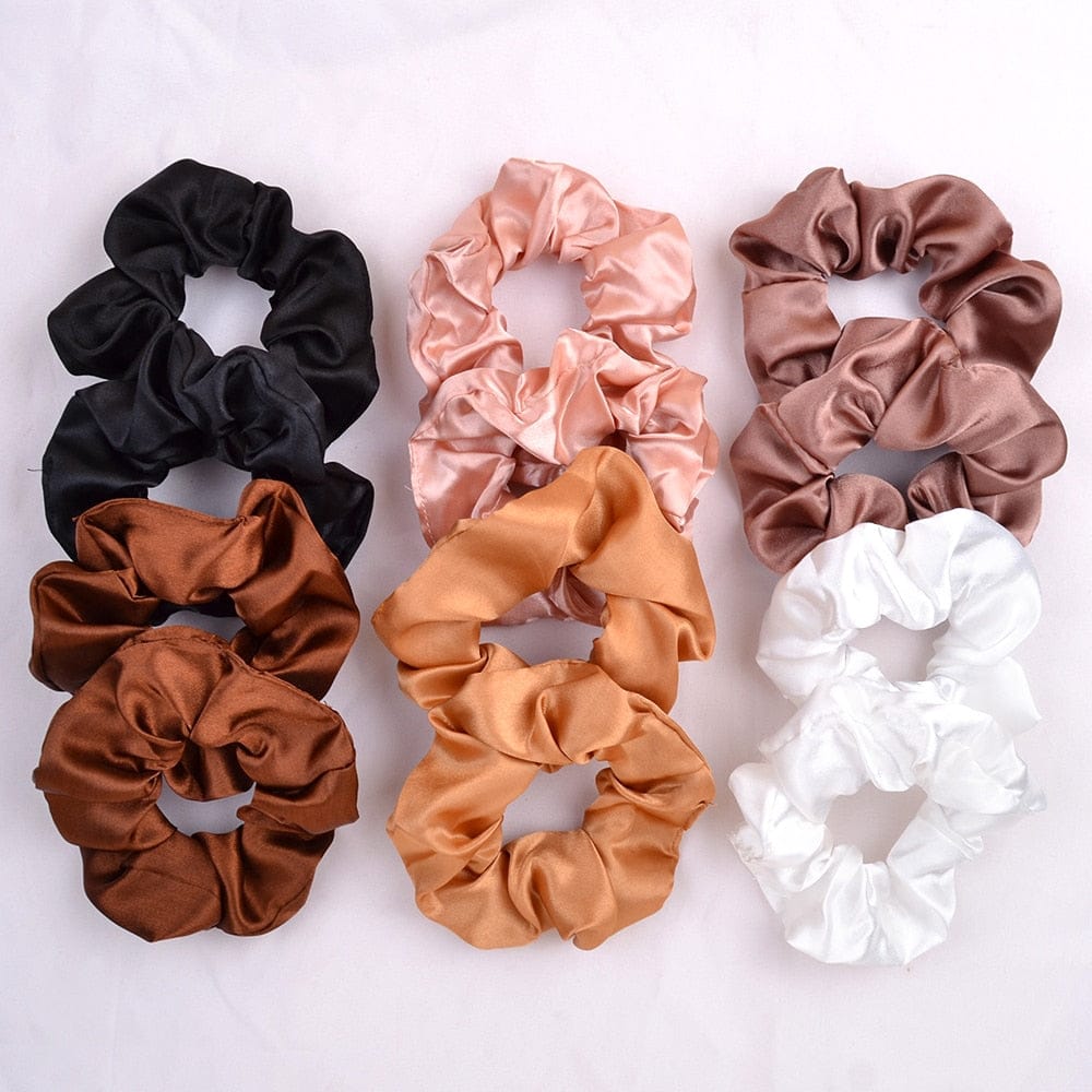 Silk Scrunchie Elastic Handmade Multicolor  Hair Band