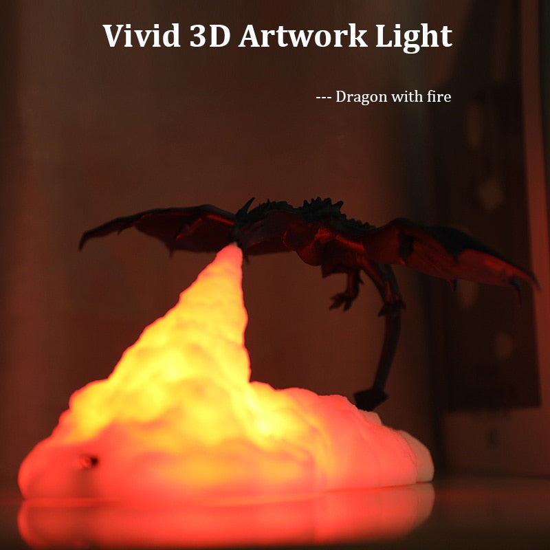 3D Printed Dragon Night Light