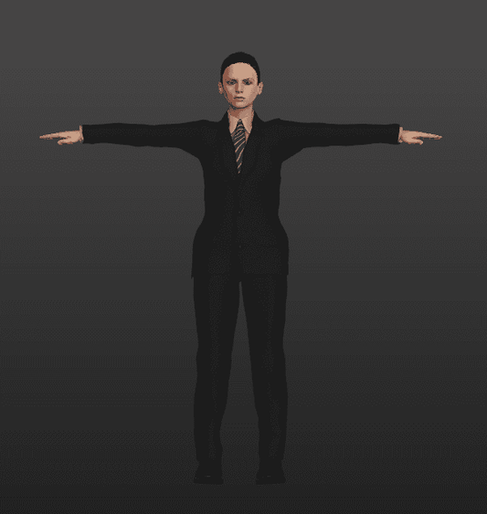 Female Suit 3D Character Model