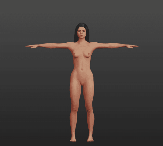 Female Nkd 3D Character Model