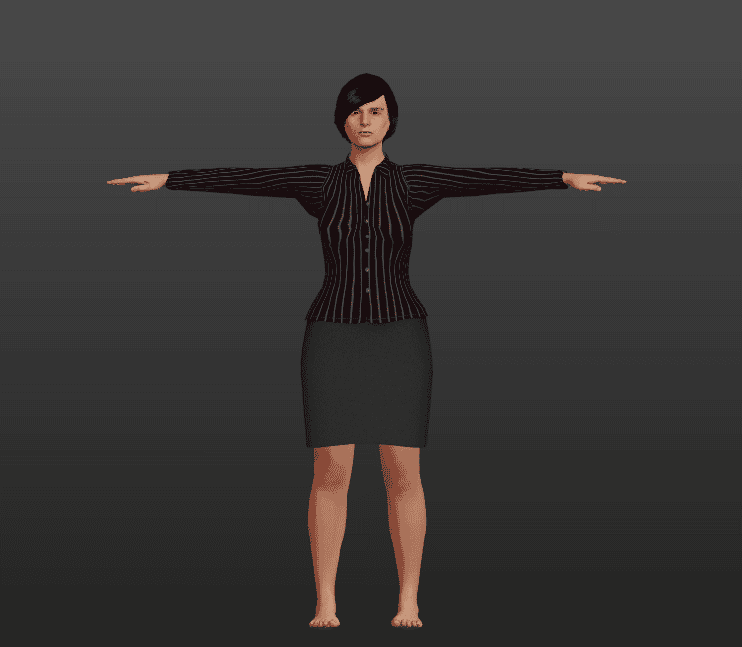 Female 3D Character Model