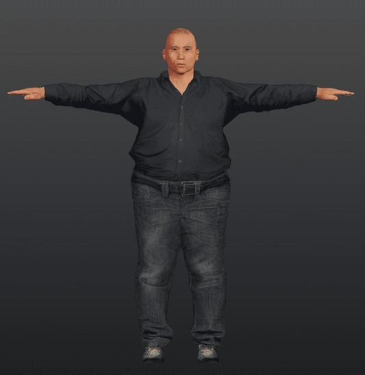 Fat 3D Character Model