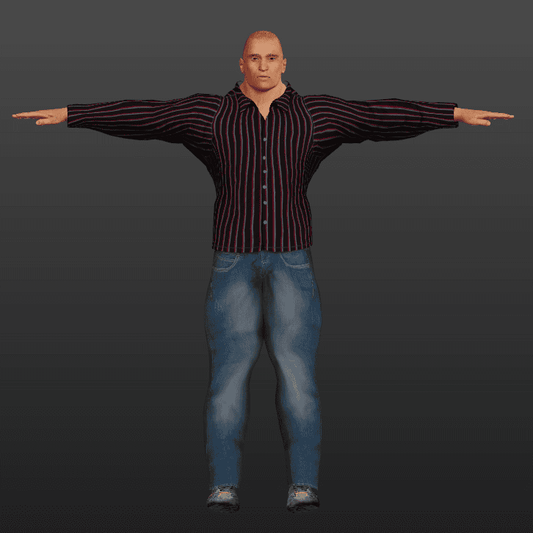 Body Builder 3D Character Model