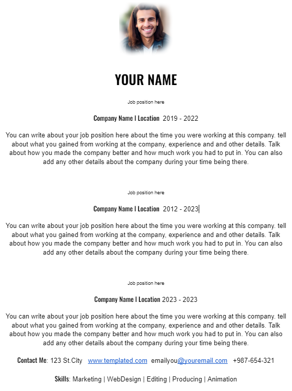 Resume Template