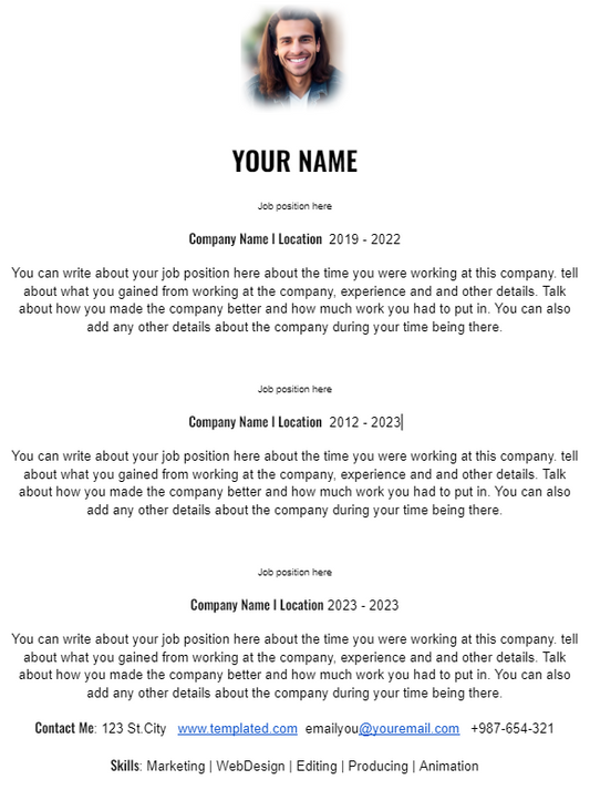 Resume Template