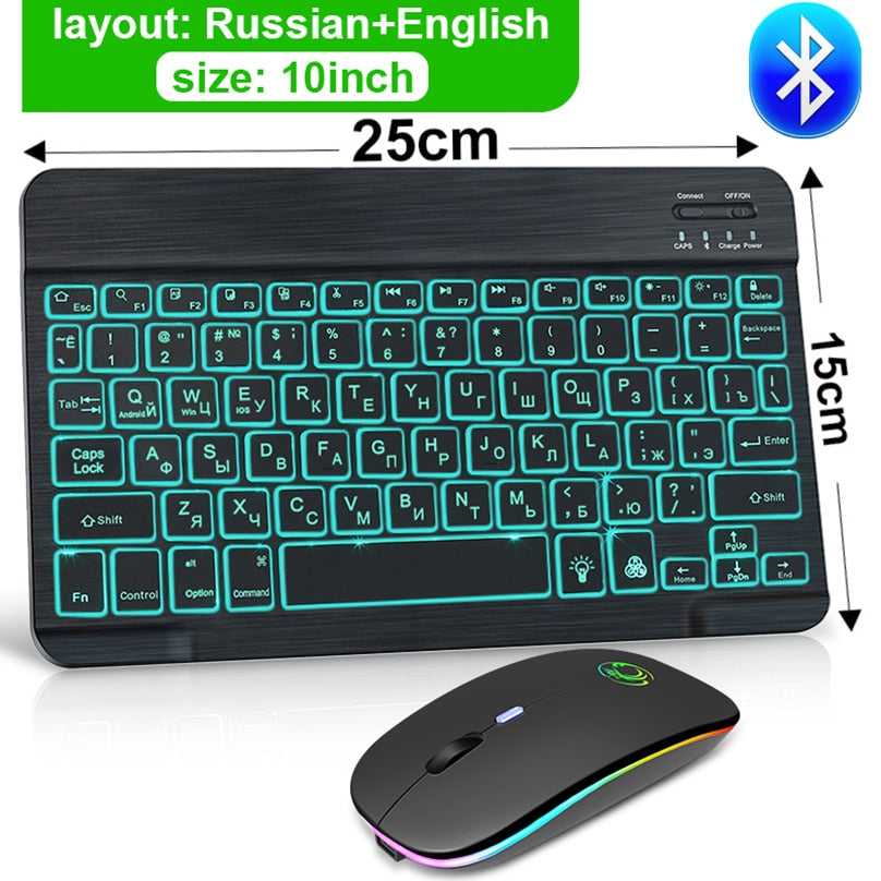 RGB Bluetooth trådløst tastatur