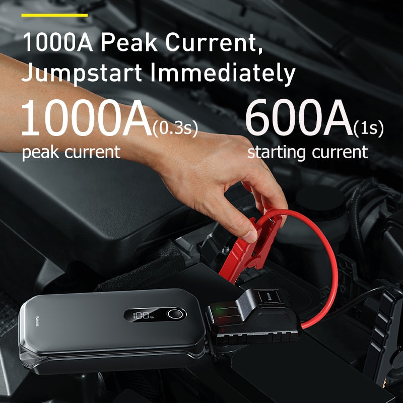 1000A Car Jump Starter Power Bank 12000mAh