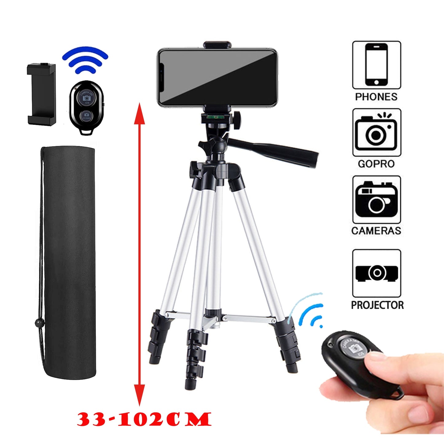 DSLR Flexible Tripod Stand With Remote Control