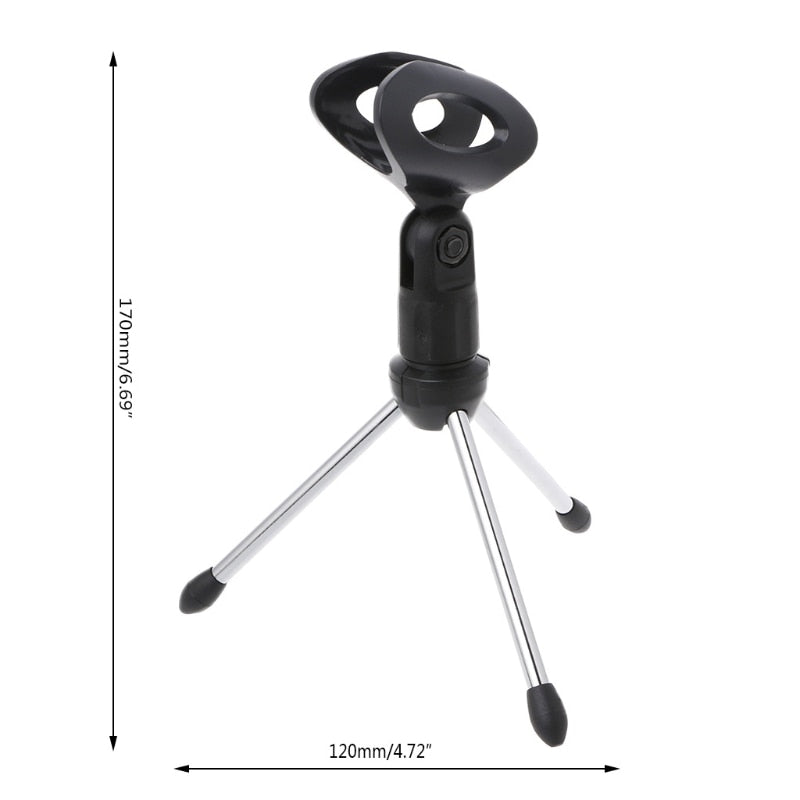 Recording Microphone Holder Arm Stand Holder Table Mounting Clamp