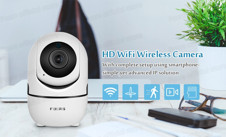 Smart Home Indoor WiFi Wireless Surveillance Camera CCTV Security Monitor