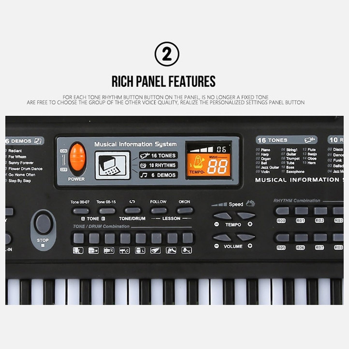 61 Keys Electric Piano Keyboard instrument