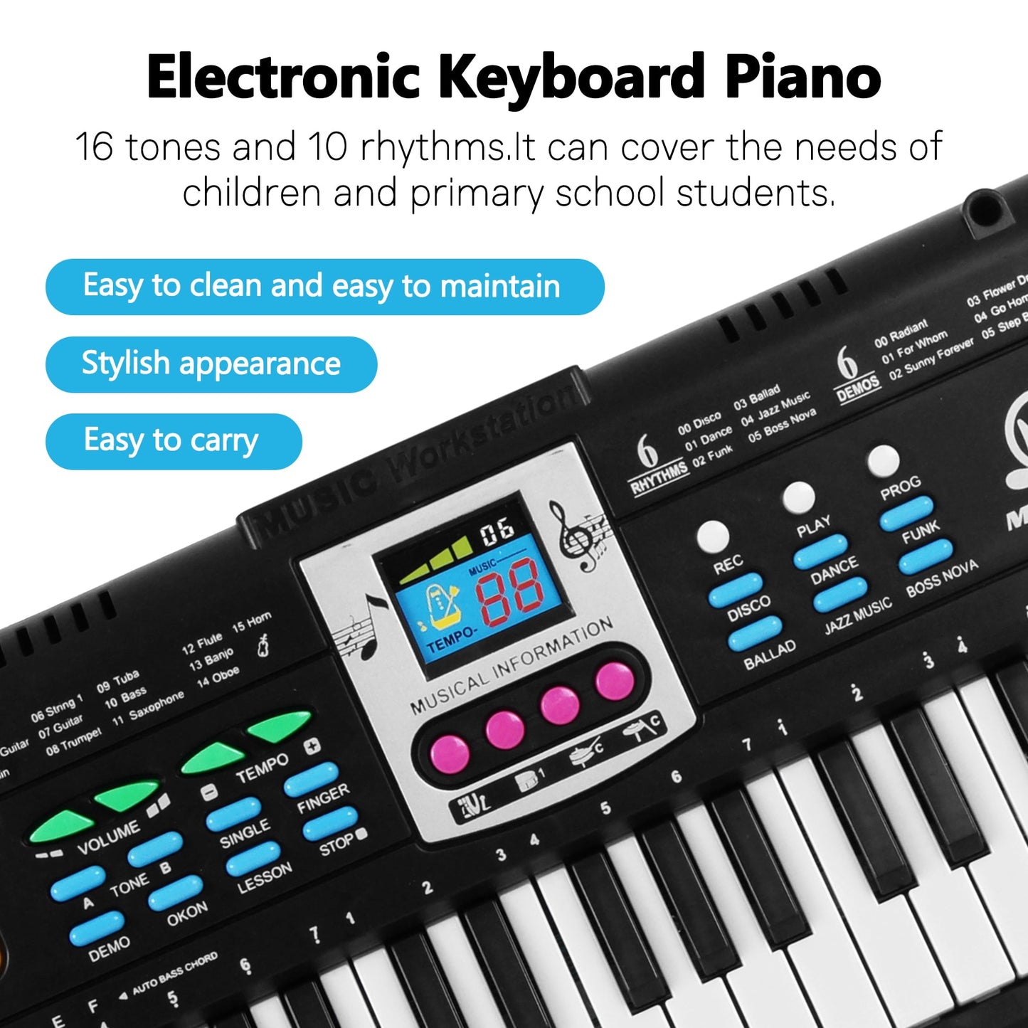 61 Keys Electric Piano Keyboard instrument