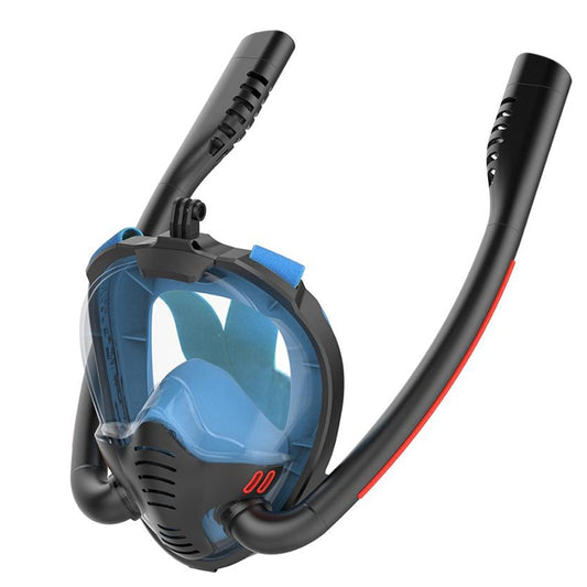 Dykkermaske Scuba Double Snorkel Anti-Fog Snorkling