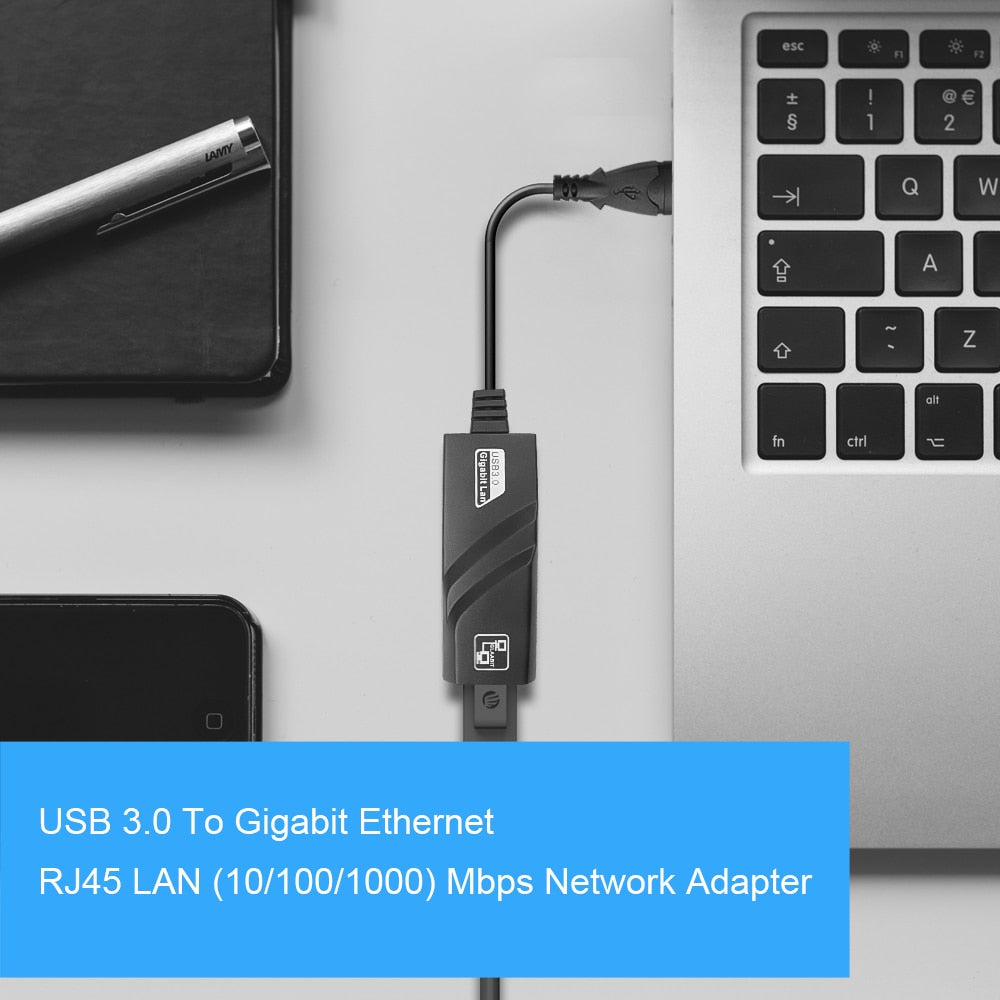 10/100/1000 Mbps USB TypeC - Lan Ethernet-adapter