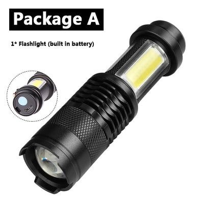 4000LM Waterproof Flashlight USB Charging