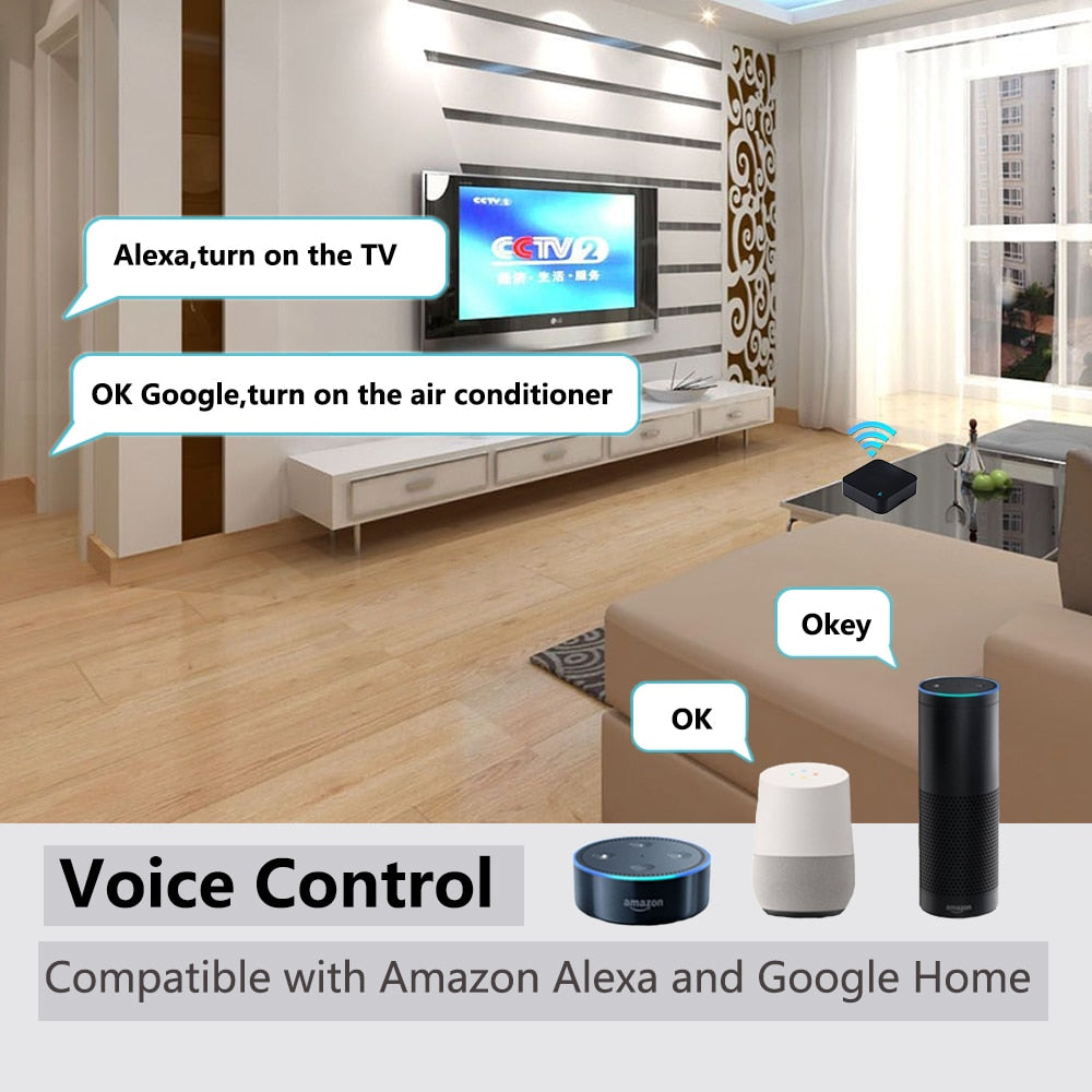 IR Smart wifi for smart home Control Works with Amz Alexa Google Home