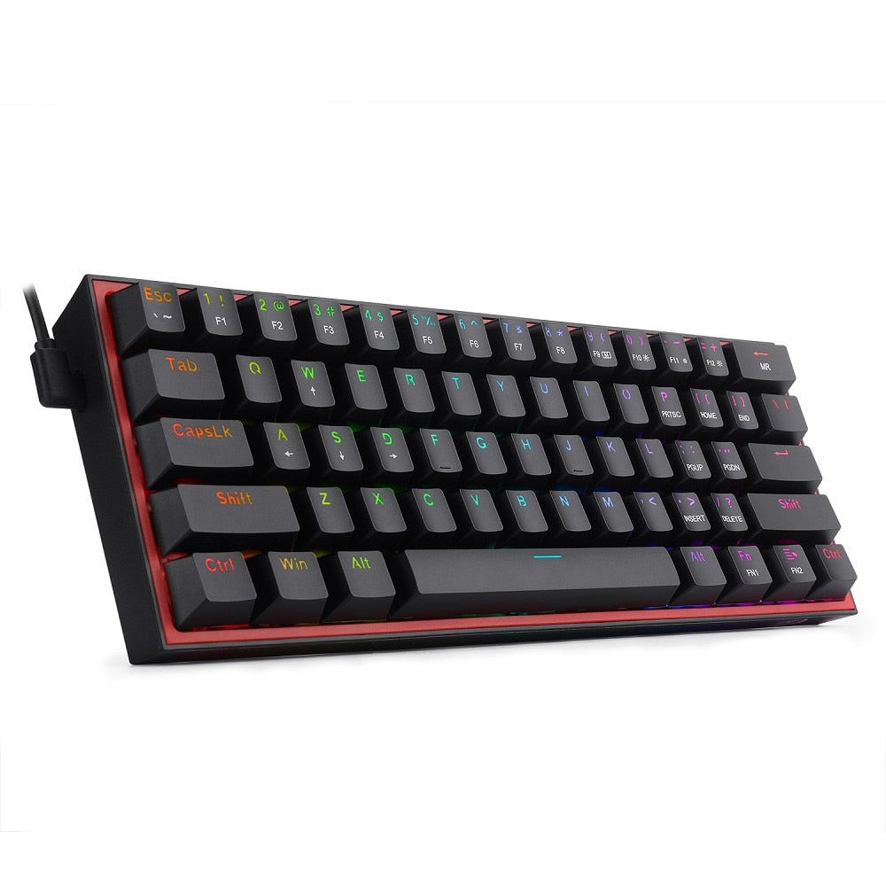 RGB Backlit USB Mini Mechanical Gaming Keyboard