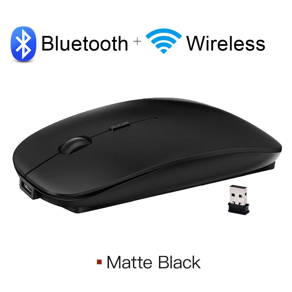 Trådløs mus Bluetooth oppladbar