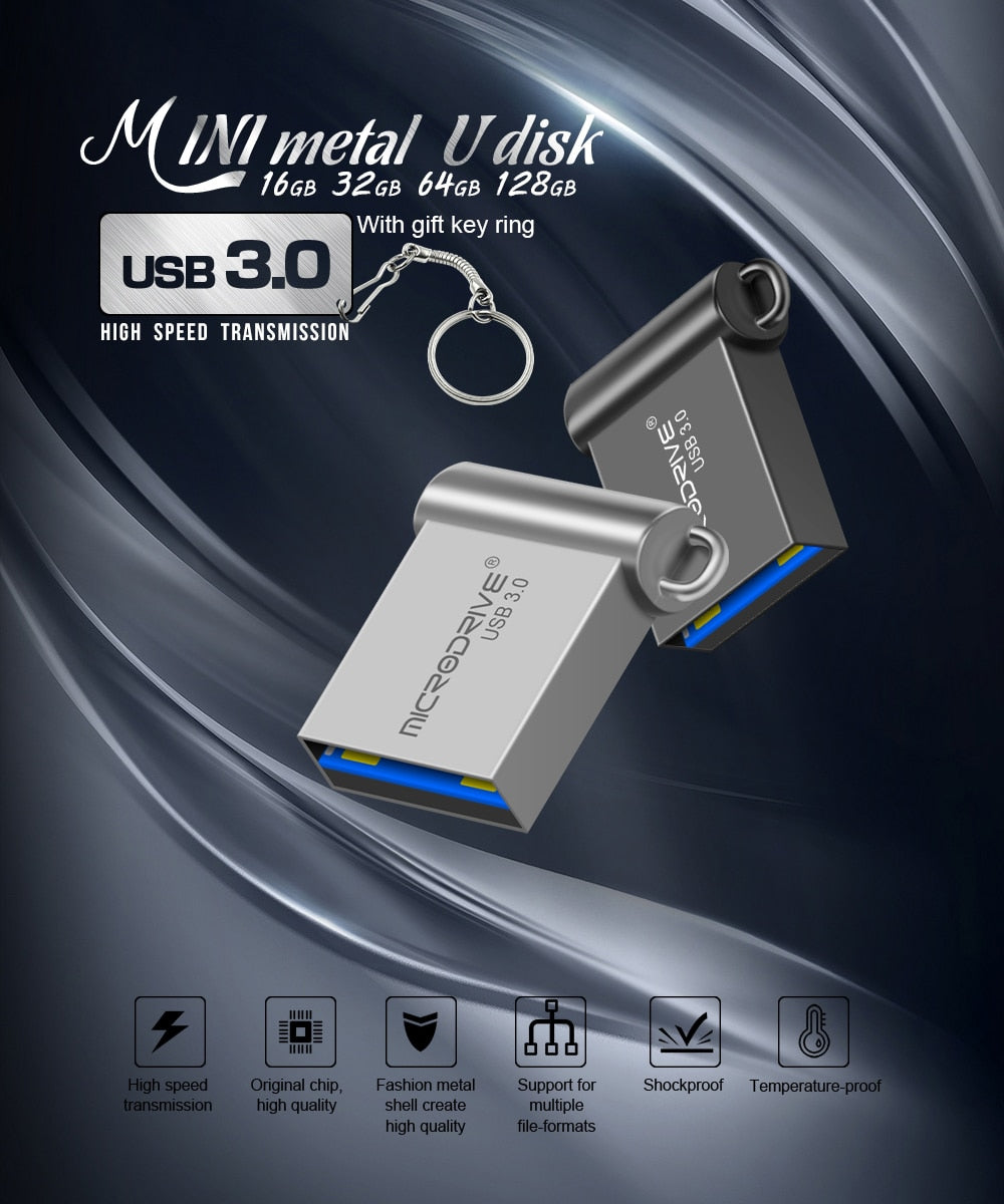 USB 3.0 Flash Drive 16GB 32GB 64GB pennestasjon usb Memory Stick