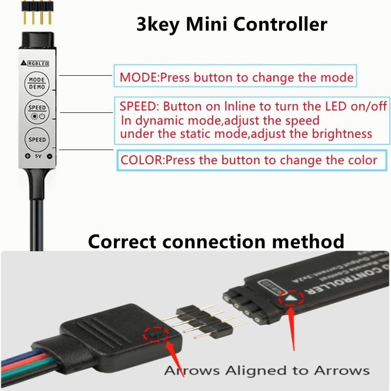 Led Strip Light RGB Bluetooth-kontroller