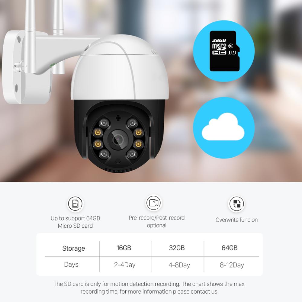 Wifi Outdoor AI Human Detect Wireless Camera Audio Security CCTV