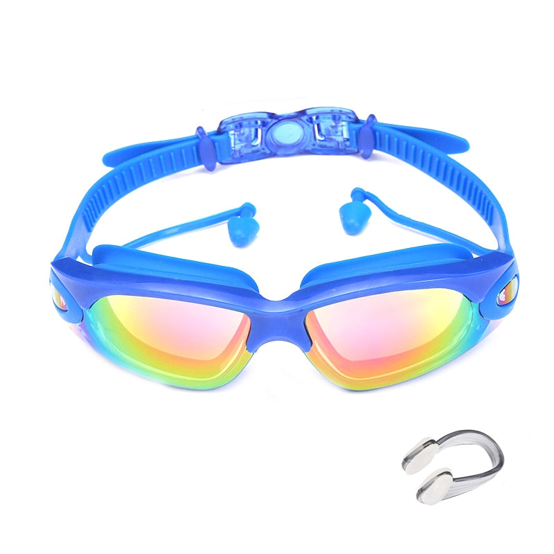 Swimming Goggles Glasses with Earplugs