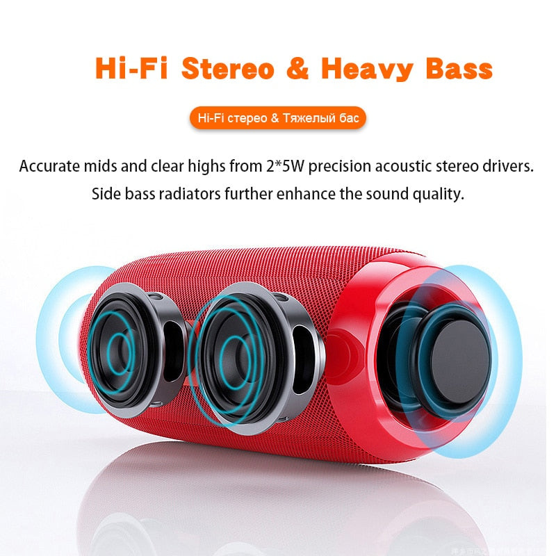 Waterproof Bluetooth Speaker Wireless Bass AUX