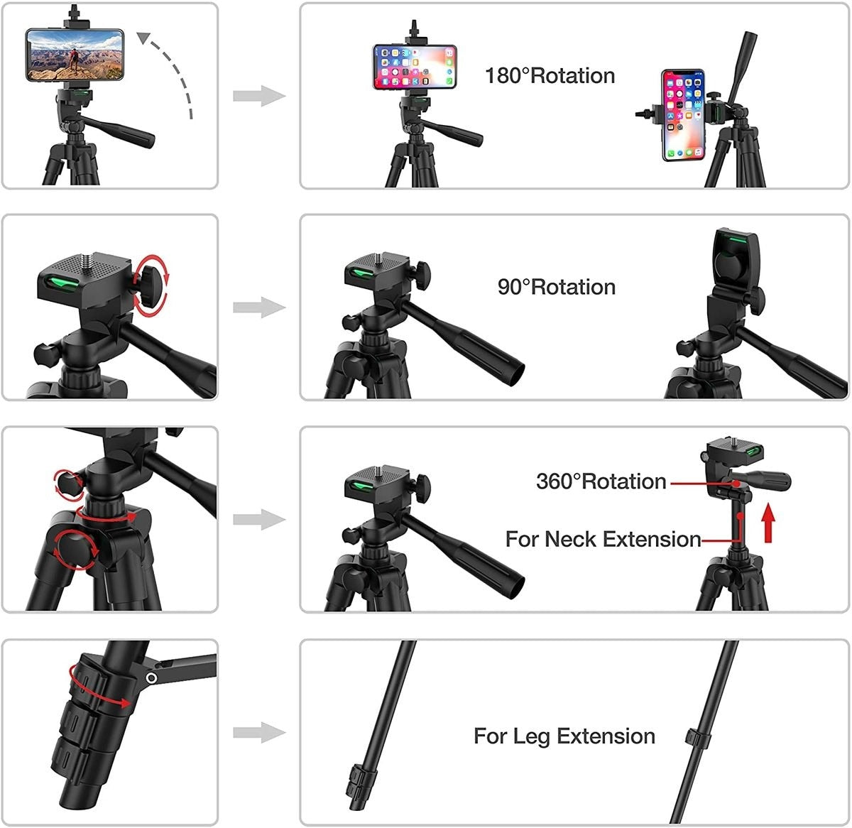 DSLR Flexible Tripod Stand With Remote Control