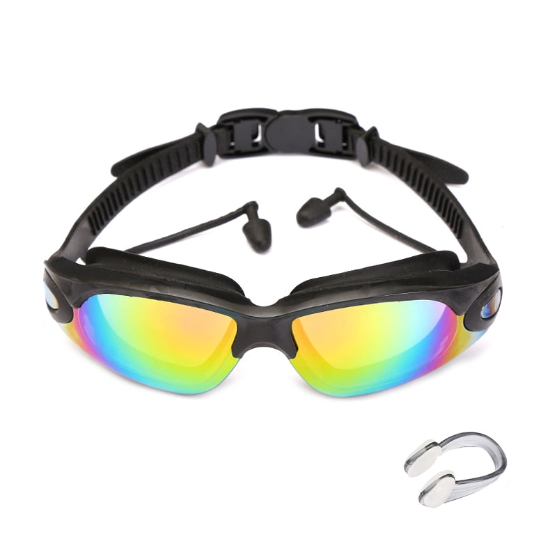 Swimming Goggles Glasses with Earplugs