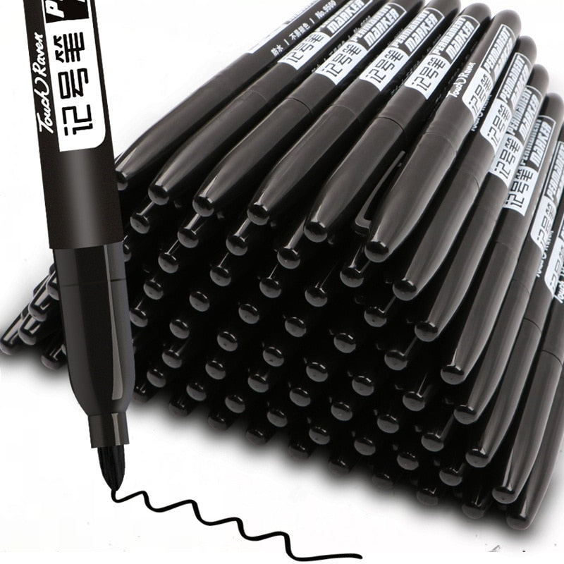 6 Pcs/Set Permanent Marker Pen Waterproof Ink