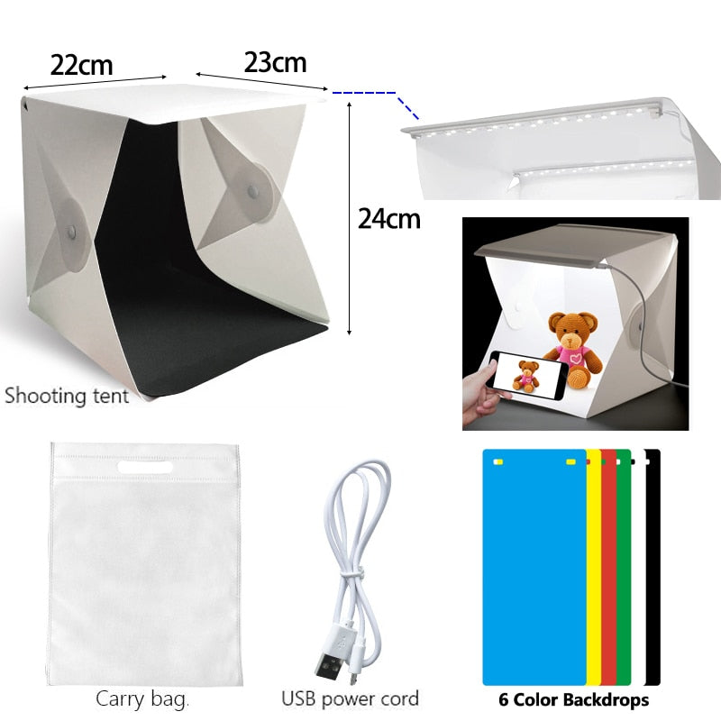 Folding Lightbox Portable Photography Photo Studio Tent